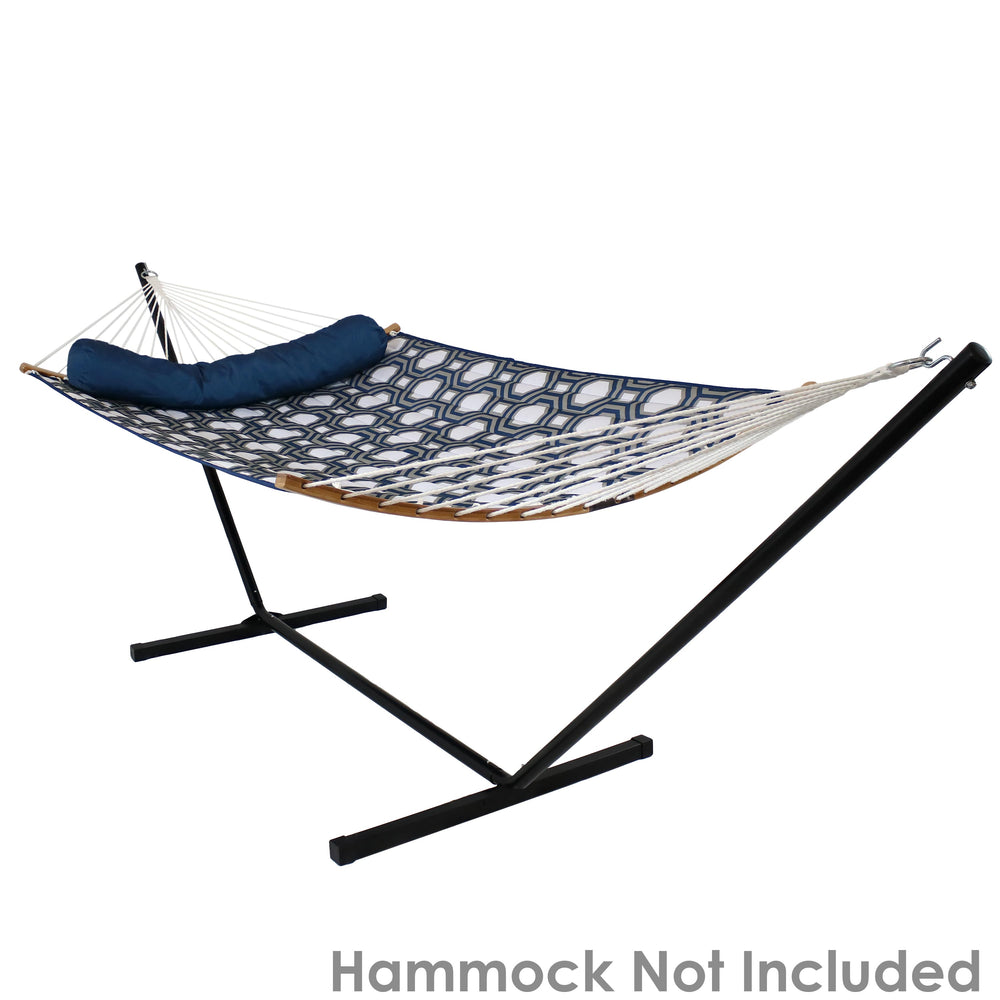 Heavy-Duty Steel Hammock Stand 12ft Black dimensions