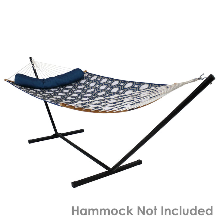 Heavy-Duty Steel Hammock Stand 12ft Black dimensions