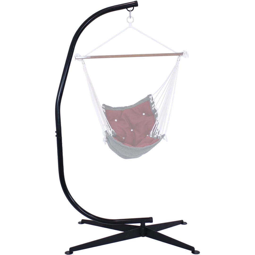 Sunnydaze C-Stand for Hammock Chairs, Steel, 300 lb Capacity