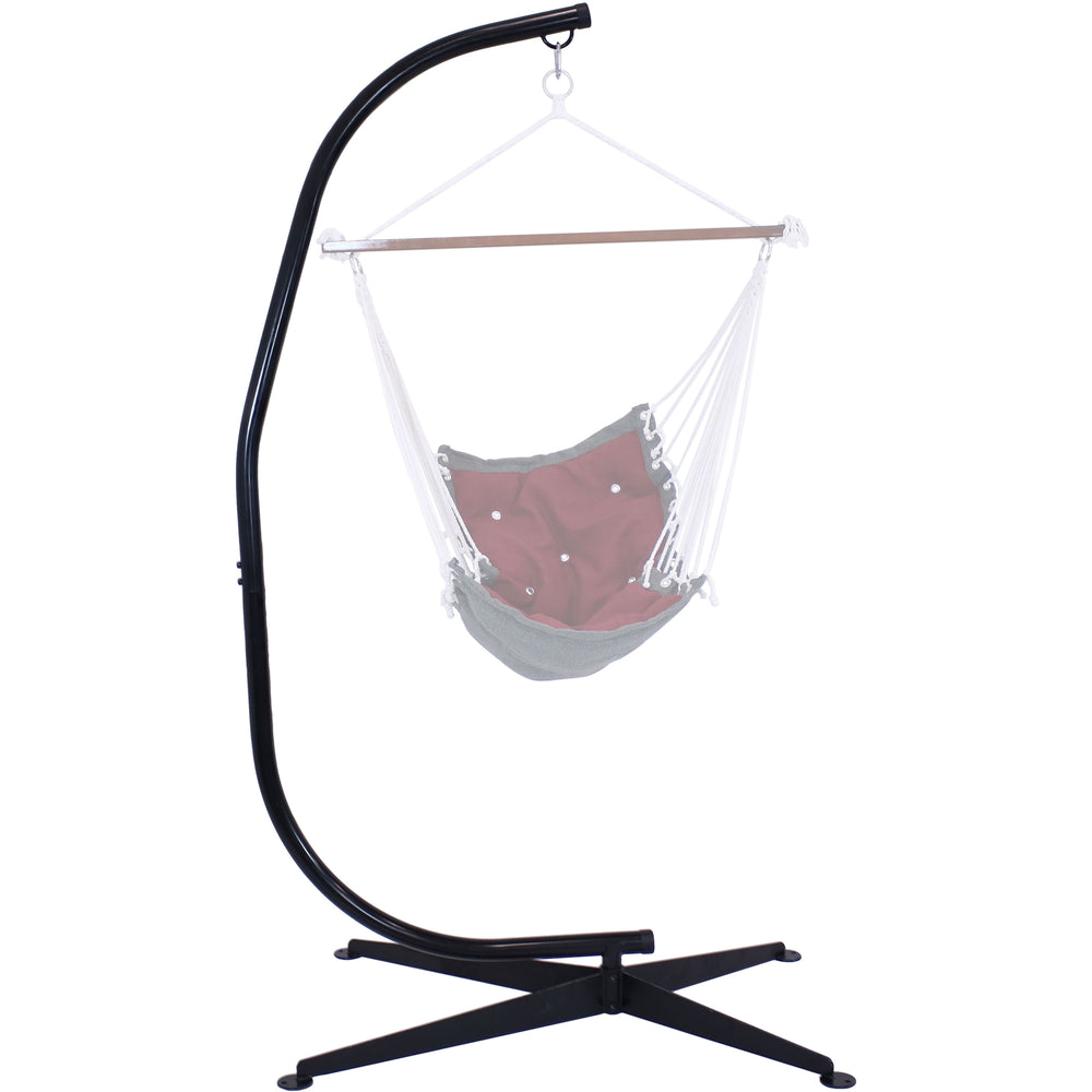 Hanging C-Stand for Hammock Chair Swing Black detail