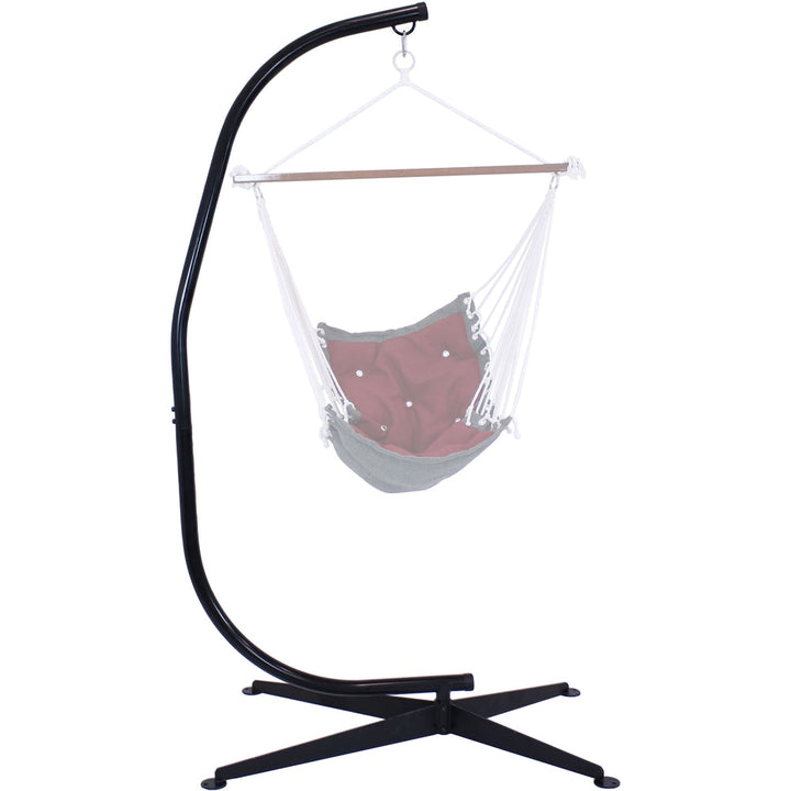 Hanging C-Stand for Hammock Chair Swing Black detail