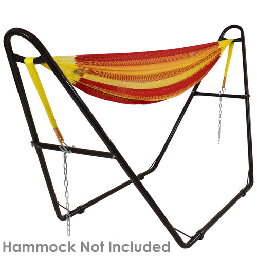 Sunnydaze Universal Multi-Use Heavy-Duty Hammock Stand Bronze close-up