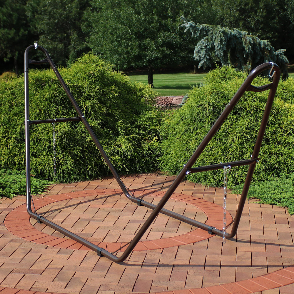 Universal Multi-Use Heavy-Duty Hammock Stand Bronze lifestyle