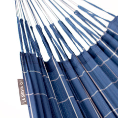 Suspension cords and LA SIESTA label on the Brisa Marine hammock