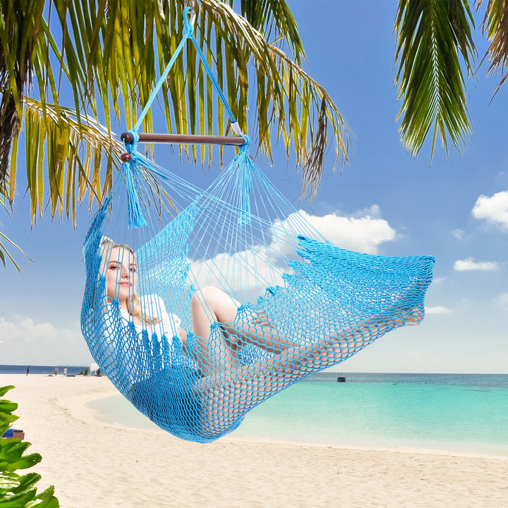 Caribbean Hammock Chair - Light Blue