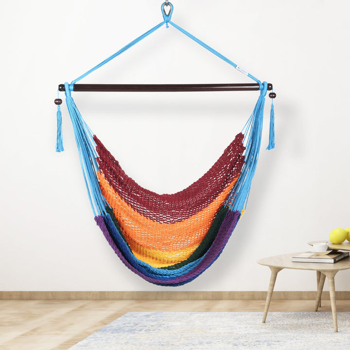 Caribbean Hammock Chair - Rainbow
