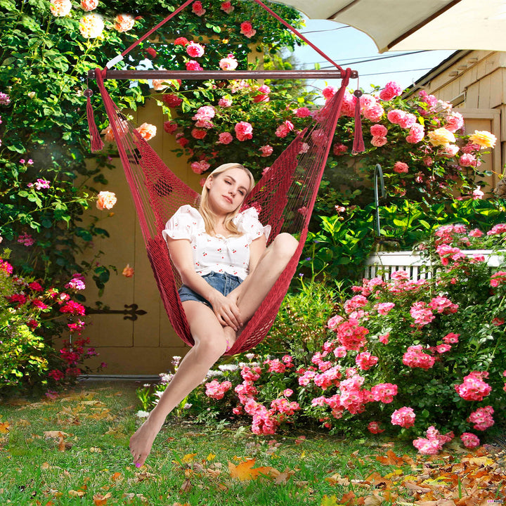 Caribbean Hammock Chair - Red