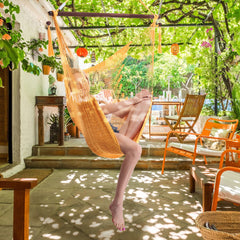 Basic Rope Hammock Chair – Yellow