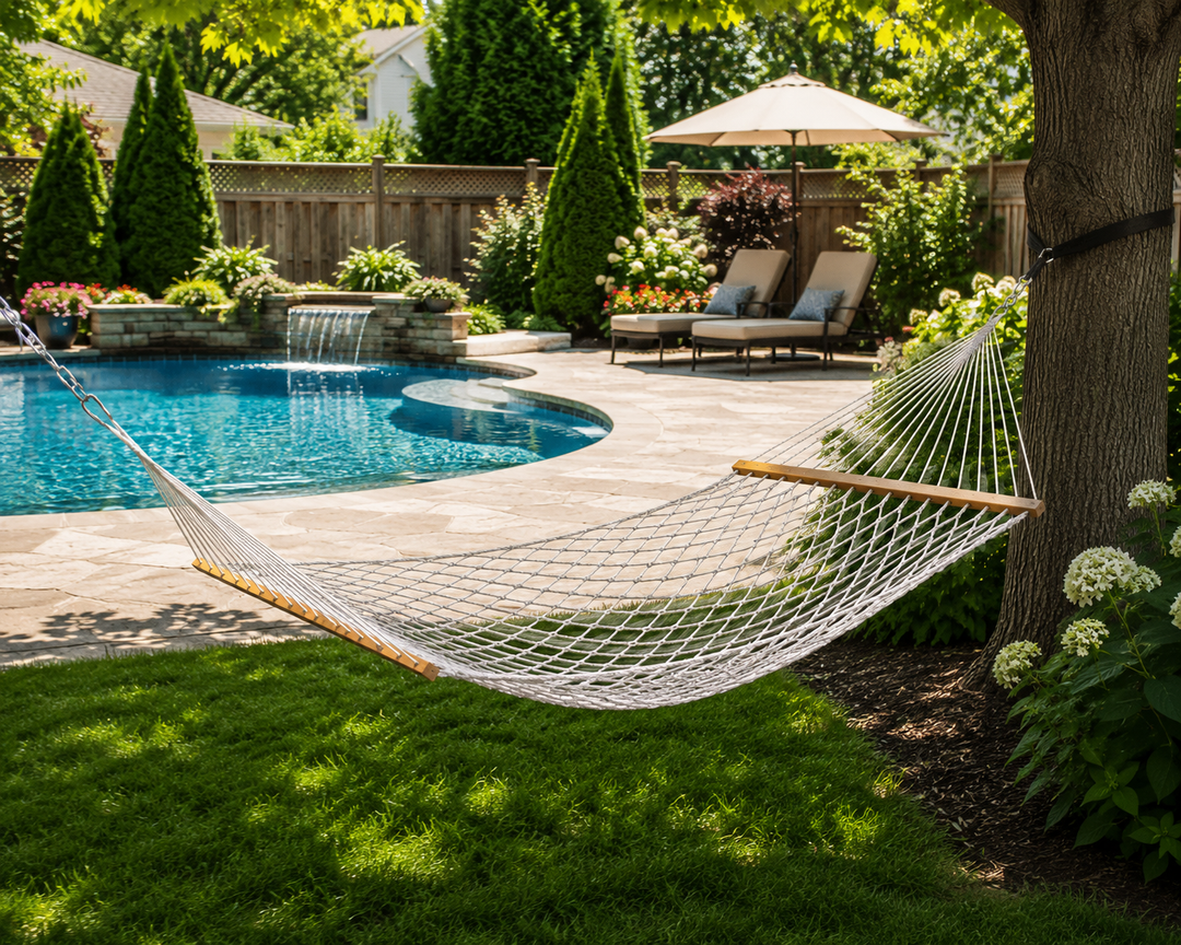 Double Wide 2-Person Spreader Bar Rope Hammock