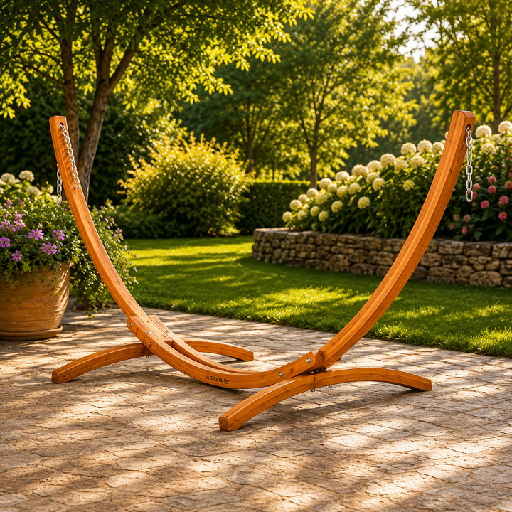 Maera Eucalyptus - FSC™ Certified Eucalyptus Stand for Double Size Hammocks