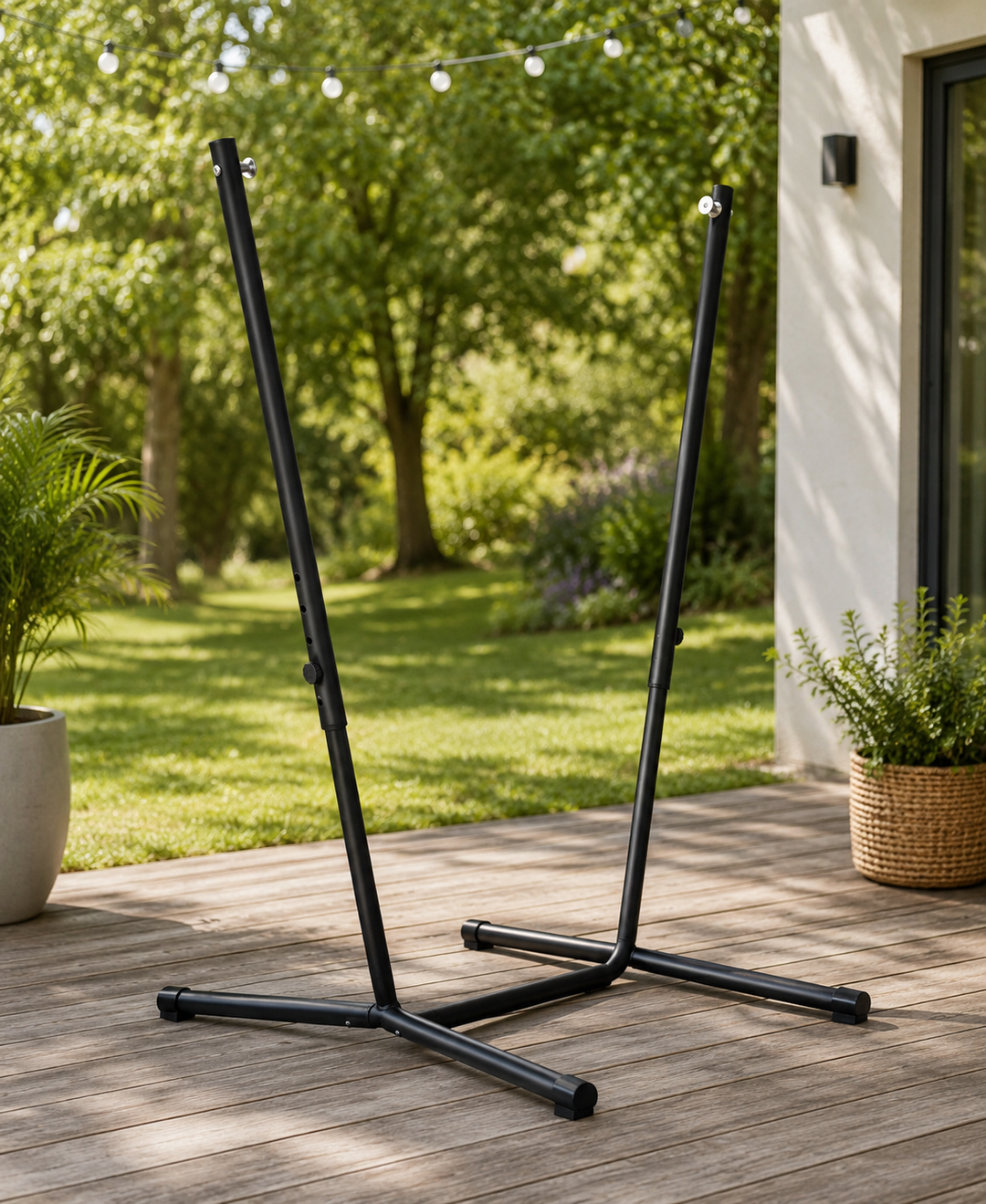 Fiji Anthracite – Galvanized Steel Stand for Basic and Comfort Size Hammock Chairs