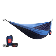 Double Deluxe Ready-to-Hang Camping Hammock with Straps