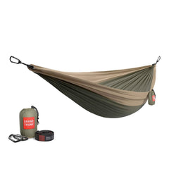 Double Deluxe Ready-to-Hang Camping Hammock with Straps