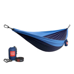 Double Deluxe Ready-to-Hang Camping Hammock with Straps