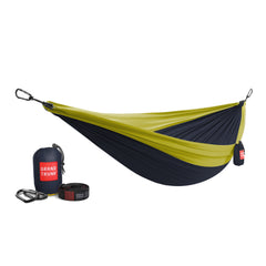 Double Deluxe Ready-to-Hang Camping Hammock with Straps