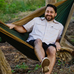 Double Deluxe Ready-to-Hang Camping Hammock with Straps
