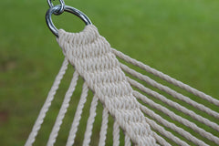 Island Oasis Fine-Weave Double Rope Hammock – Cream