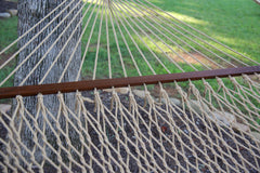 Island Escape Handwoven Open-Weave Double Rope Hammock – Tan