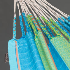 Suspension cords and fabric edge of the Flora Curaçao hammock