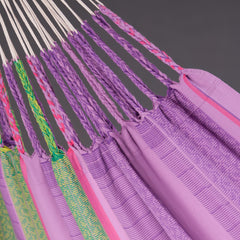 Suspension cords and fabric edge of the Flora Blossom hammock
