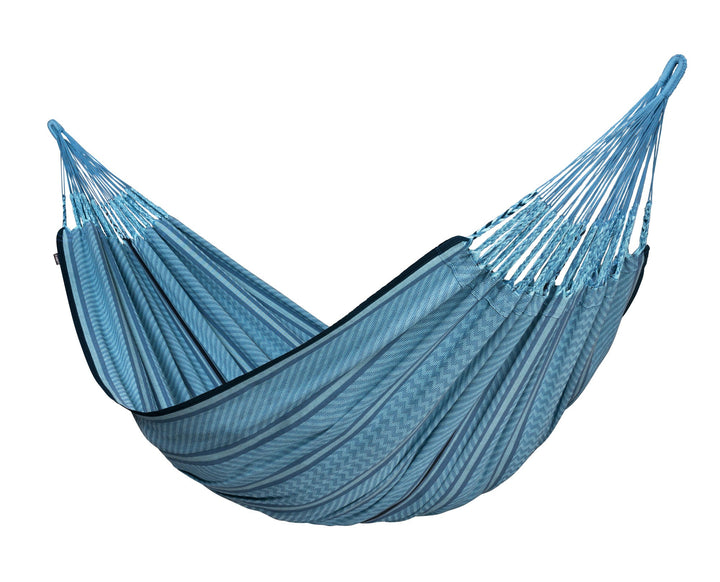 Flora Blue Zebra – Organic Cotton Hammock