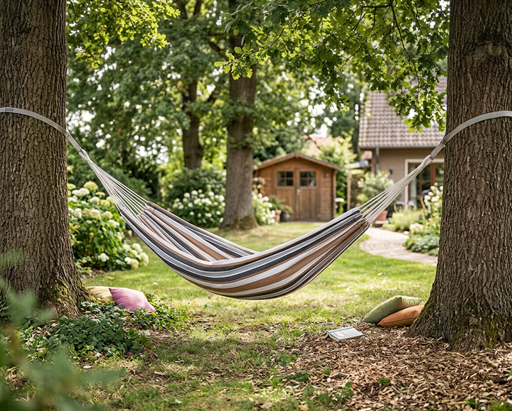 2-Person Cotton Brazilian Hammock – Calming Desert