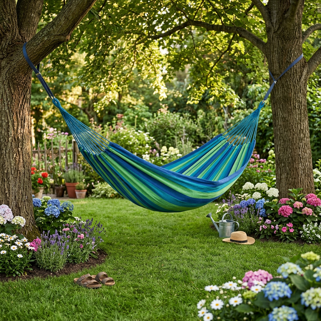 Cotton Double Brazilian Hammock – Oasis