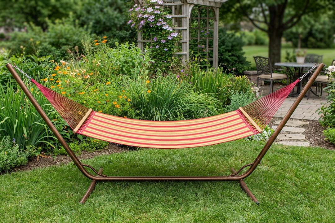 Sundrifter Sunbrella® Quilted Hammock - Scarlet