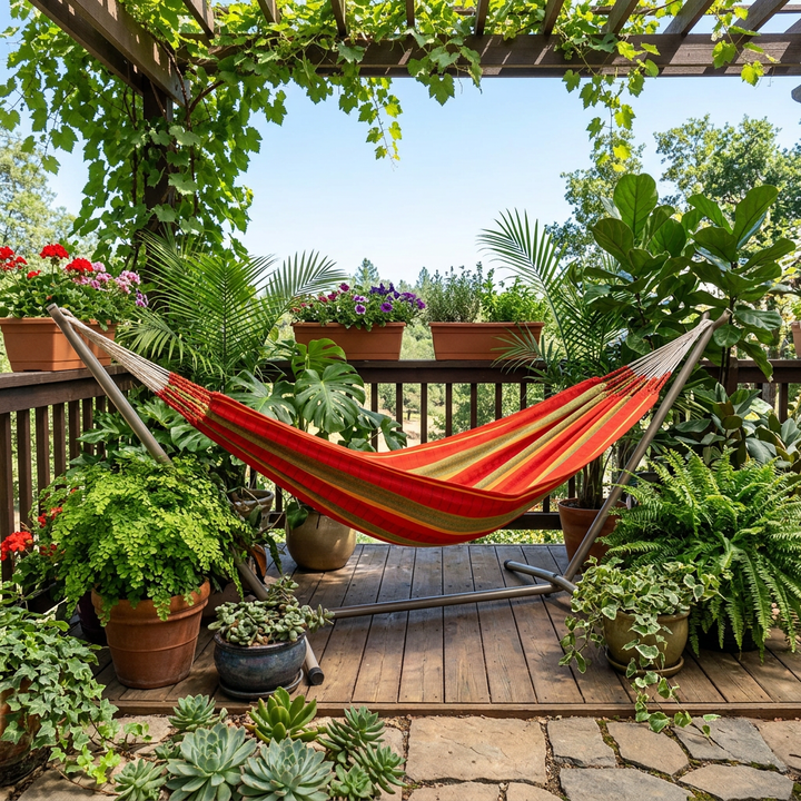 Flora Chilli Organic Cotton Colombian Kingsize Hammock