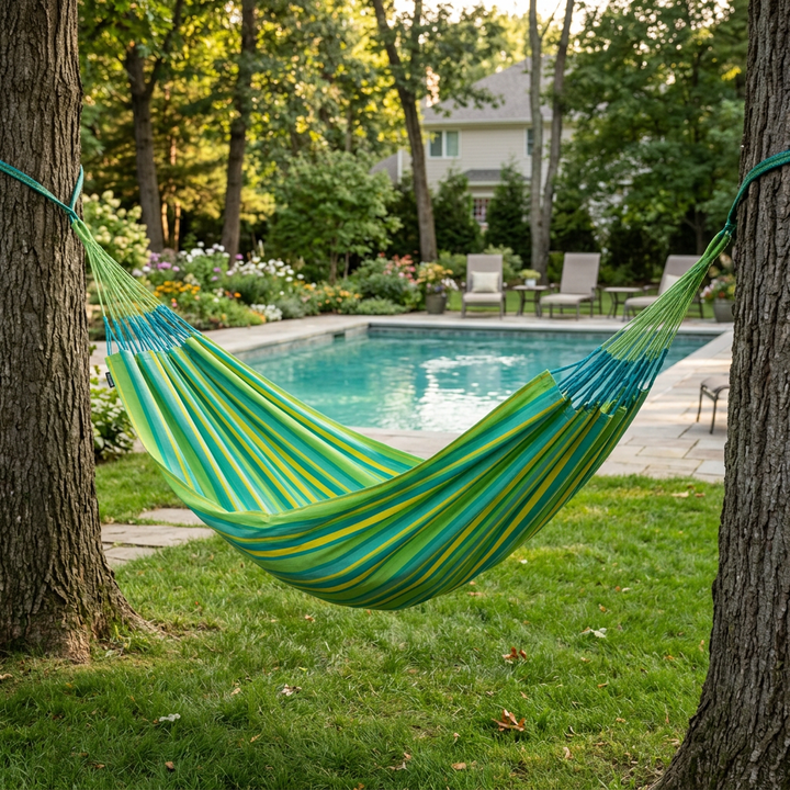 Brisa Lime Weather-Resistant Colombian Kingsize Hammock