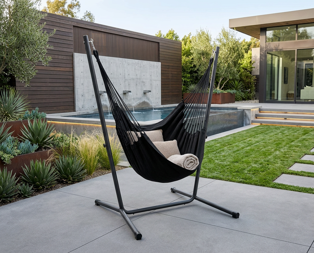 Cumbia Organic Onyx – Organic Cotton Comfort Hammock Chair
