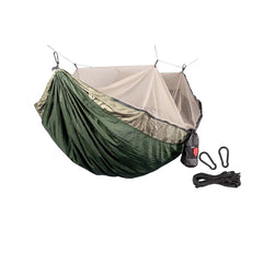 Skeeter Beeter Pro Single Camping Hammock with Built-In Bug Net – Olive/Khaki