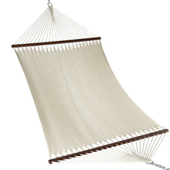 Island Oasis Fine-Weave Double Rope Hammock – Cream