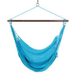 Lounge Rope Hammock Chair – Light Blue