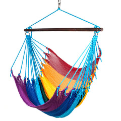 Lounge Rope Hammock Chair – Rainbow