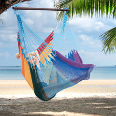 Lounge Rope Hammock Chair – Rainbow