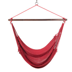 Lounge Rope Hammock Chair – Red