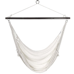 Lounge Rope Hammock Chair – White