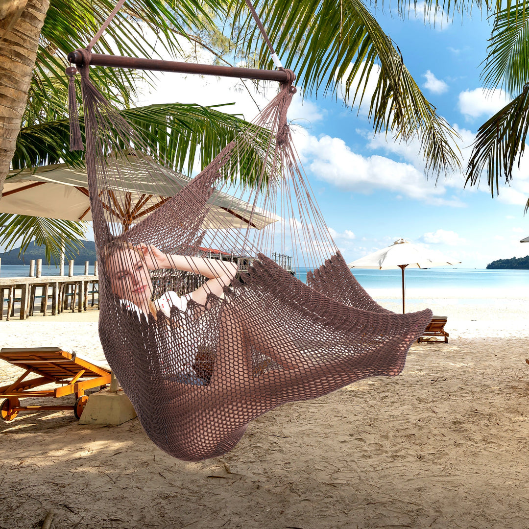 Large Caribbean Hammock Chair - Mocha