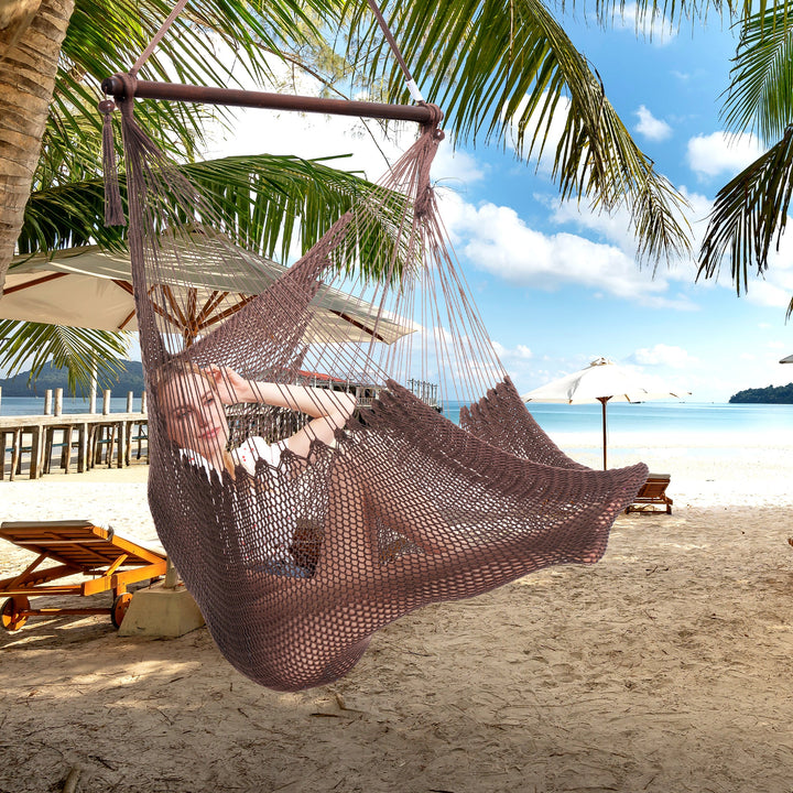 Large Caribbean Hammock Chair - Mocha