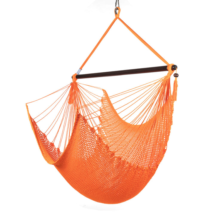 Large Caribbean Hammock Chair - Orange