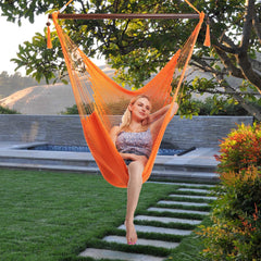 Comfort Rope Hammock Chair – Orange