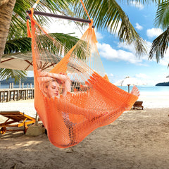 Comfort Rope Hammock Chair – Orange