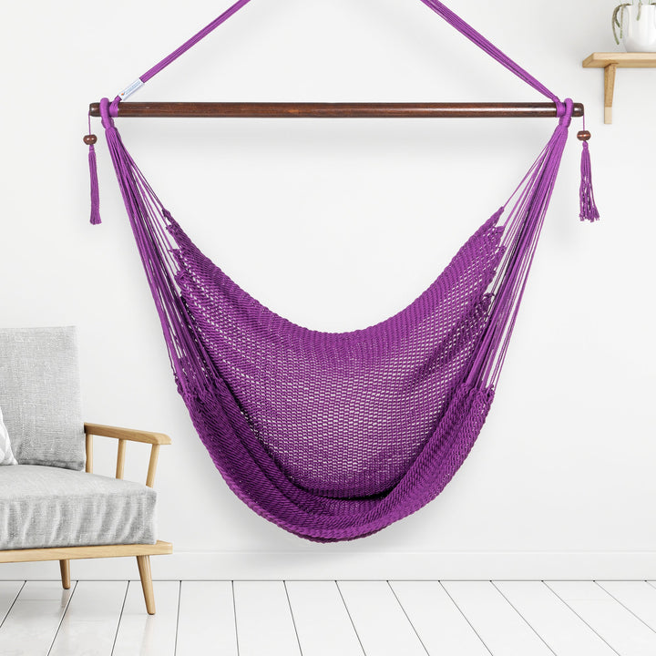Large Caribbean Hammock Chair - Purple