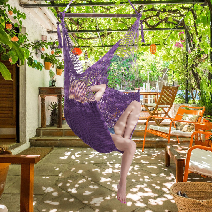 Large Caribbean Hammock Chair - Purple
