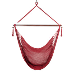 Comfort Rope Hammock Chair – Red