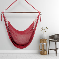 Comfort Rope Hammock Chair – Red
