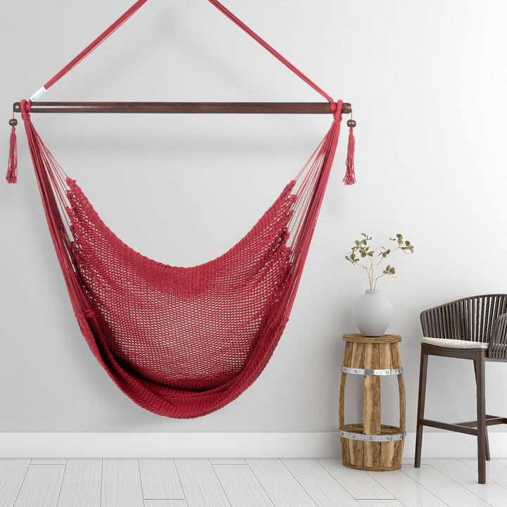 Large Caribbean Hammock Chair - Red