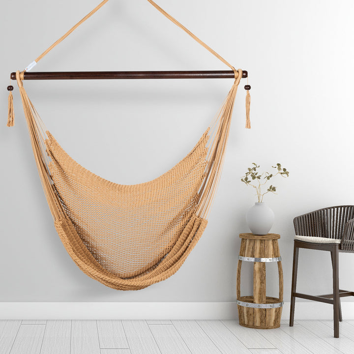 Large Caribbean Hammock Chair - Tan