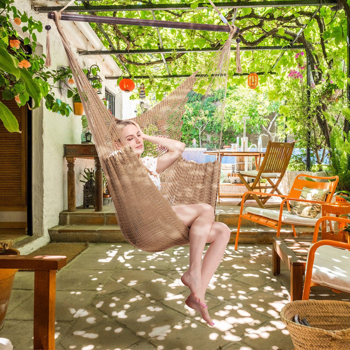 Large Caribbean Hammock Chair - Tan